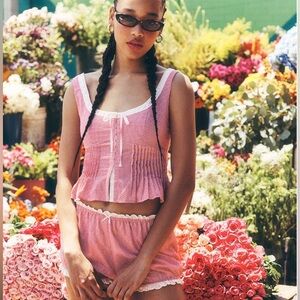 Nia Ginham Red Top and Bloomers Set